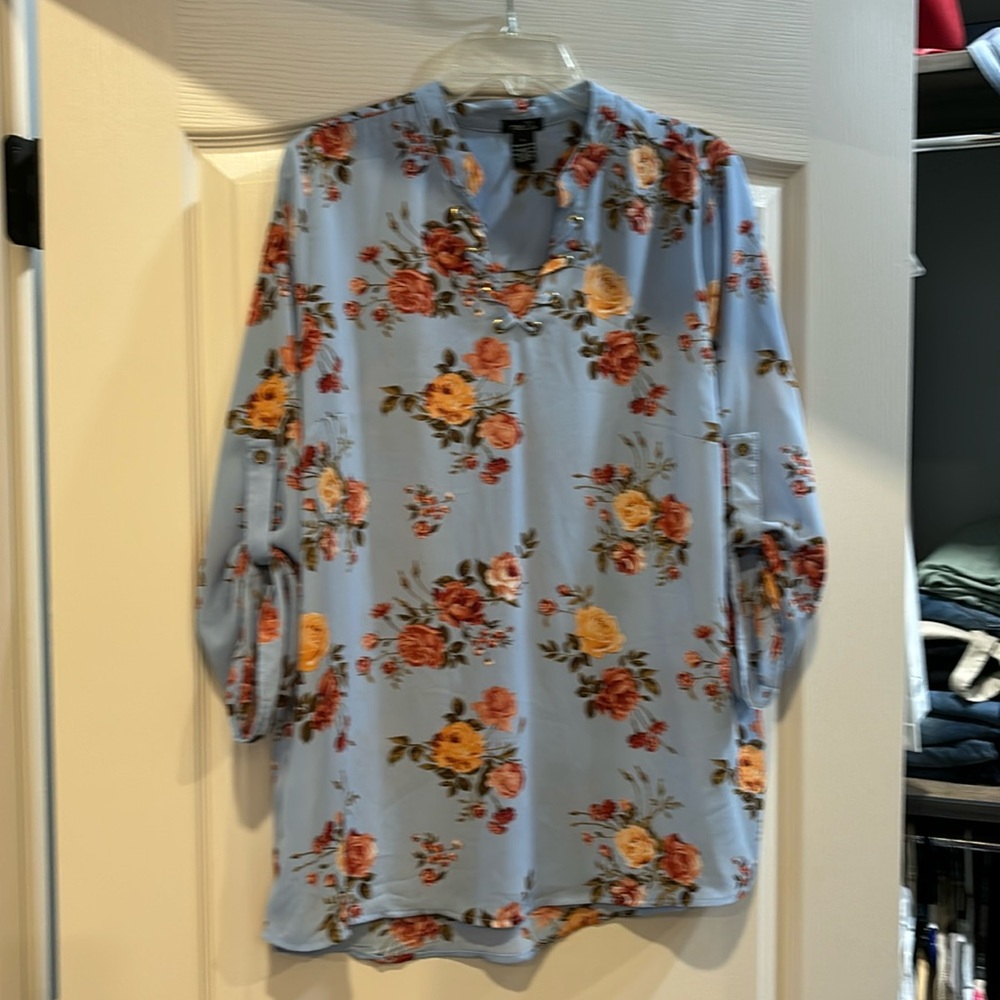 Light blue blouse